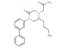 2-[4-(3-biphenylyl)-2-butyl-5-oxo-1-piperazinyl]acetamide
