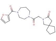 2-{2-[4-(2-furoyl)-1,4-diazepan-1-yl]-2-oxoethyl}-2-azaspiro[4.4]nonan-3-one