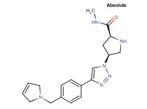 (4S)-4-{4-[4-(2,5-dihydro-1H-pyrrol-1-ylmethyl)phenyl]-1H-1,2,3-triazol-1-yl}-N-methyl-L-prolinamide dihydrochloride