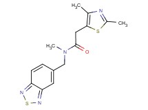 N-(2,1,3-benzothiadiazol-5-ylmethyl)-2-(2,4-dimethyl-1,3-thiazol-5-yl)-N-methylacetamide
