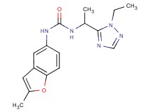 N-[1-(1-ethyl-1H-1,2,4-triazol-5-yl)ethyl]-N'-(2-methyl-1-benzofuran-5-yl)urea