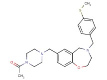 7-[(4-acetyl-1-piperazinyl)methyl]-4-[4-(methylthio)benzyl]-2,3,4,5-tetrahydro-1,4-benzoxazepine