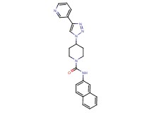 N-2-naphthyl-4-(4-pyridin-3-yl-1H-1,2,3-triazol-1-yl)piperidine-1-carboxamide