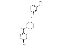 5-({3-[(3-methoxyphenoxy)methyl]-1-piperidinyl}carbonyl)-2-pyridinamine