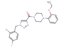 1-{[1-(2-chloro-4-fluorobenzyl)-1H-1,2,3-triazol-4-yl]carbonyl}-4-(2-ethoxyphenyl)piperazine