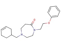 1-(3-cyclohexen-1-ylmethyl)-4-(2-phenoxyethyl)-1,4-diazepan-5-one