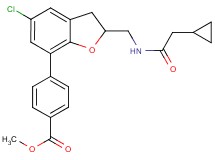 methyl 4-(5-chloro-2-{[(cyclopropylacetyl)amino]methyl}-2,3-dihydro-1-benzofuran-7-yl)benzoate