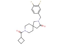 8-(cyclobutylcarbonyl)-2-(3,4-difluorobenzyl)-2,8-diazaspiro[4.5]decan-3-one