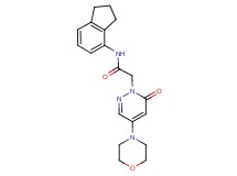 N-(2,3-dihydro-1H-inden-4-yl)-2-[4-(4-morpholinyl)-6-oxo-1(6H)-pyridazinyl]acetamide