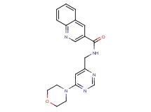 N-{[6-(4-morpholinyl)-4-pyrimidinyl]methyl}-3-quinolinecarboxamide