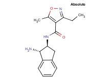N-[(1S,2S)-1-amino-2,3-dihydro-1H-inden-2-yl]-3-ethyl-5-methyl-4-isoxazolecarboxamide hydrochloride
