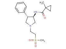 1-methyl-N-{rel-(3R,4S)-1-[2-(methylsulfonyl)ethyl]-4-phenyl-3-pyrrolidinyl}cyclopropanecarboxamide hydrochloride