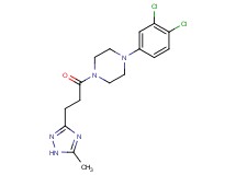 1-(3,4-dichlorophenyl)-4-[3-(5-methyl-1H-1,2,4-triazol-3-yl)propanoyl]piperazine