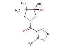 (3R)-3,4,4-trimethyl-1-[(5-methyl-4-isoxazolyl)carbonyl]-3-pyrrolidinol