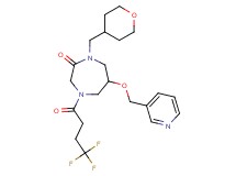 6-(3-pyridinylmethoxy)-1-(tetrahydro-2H-pyran-4-ylmethyl)-4-(4,4,4-trifluorobutanoyl)-1,4-diazepan-2-one
