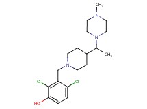 2,4-dichloro-3-({4-[1-(4-methyl-1-piperazinyl)ethyl]-1-piperidinyl}methyl)phenol