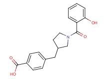 4-{[1-(2-hydroxybenzoyl)pyrrolidin-3-yl]methyl}benzoic acid