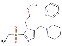 2-(1-{[2-(ethylsulfonyl)-1-(2-methoxyethyl)-1H-imidazol-5-yl]methyl}-2-piperidinyl)pyridine
