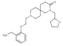 9-[2-(2-ethylphenoxy)ethyl]-2-(tetrahydrofuran-2-ylmethyl)-2,9-diazaspiro[5.5]undecan-3-one
