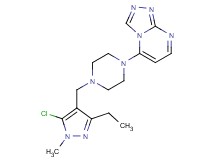 5-{4-[(5-chloro-3-ethyl-1-methyl-1H-pyrazol-4-yl)methyl]piperazin-1-yl}[1,2,4]triazolo[4,3-a]pyrimidine