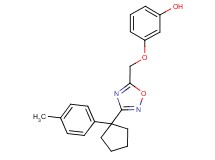 3-({3-[1-(4-methylphenyl)cyclopentyl]-1,2,4-oxadiazol-5-yl}methoxy)phenol