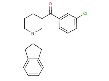 (3-chlorophenyl)[1-(2,3-dihydro-1H-inden-2-yl)-3-piperidinyl]methanone