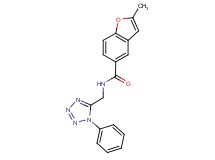 2-methyl-N-[(1-phenyl-1H-tetrazol-5-yl)methyl]-1-benzofuran-5-carboxamide