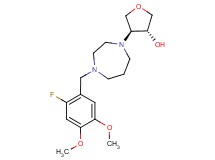 (3R*,4S*)-4-[4-(2-fluoro-4,5-dimethoxybenzyl)-1,4-diazepan-1-yl]tetrahydrofuran-3-ol