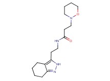 3-(1,2-oxazinan-2-yl)-N-[2-(4,5,6,7-tetrahydro-2H-indazol-3-yl)ethyl]propanamide