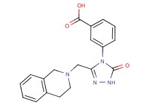 3-[3-(3,4-dihydroisoquinolin-2(1H)-ylmethyl)-5-oxo-1,5-dihydro-4H-1,2,4-triazol-4-yl]benzoic acid