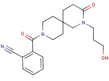 2-{[2-(3-hydroxypropyl)-3-oxo-2,9-diazaspiro[5.5]undec-9-yl]carbonyl}benzonitrile