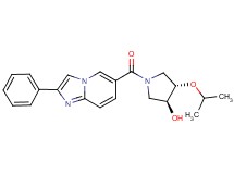 (3S*,4S*)-4-isopropoxy-1-[(2-phenylimidazo[1,2-a]pyridin-6-yl)carbonyl]pyrrolidin-3-ol