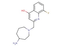 2-[(4-amino-1-azepanyl)methyl]-8-fluoro-4-quinolinol dihydrochloride