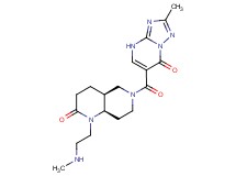 (4aS*,8aR*)-1-[2-(methylamino)ethyl]-6-[(2-methyl-7-oxo-4,7-dihydro[1,2,4]triazolo[1,5-a]pyrimidin-6-yl)carbonyl]octahydro-1,6-naphthyridin-2(1H)-one