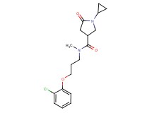 N-[3-(2-chlorophenoxy)propyl]-1-cyclopropyl-N-methyl-5-oxo-3-pyrrolidinecarboxamide