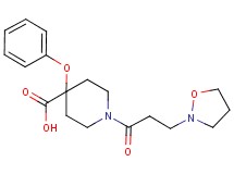 1-(3-isoxazolidin-2-ylpropanoyl)-4-phenoxypiperidine-4-carboxylic acid