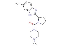 6-methyl-2-{1-[(4-methyl-1-piperazinyl)carbonyl]-2-pyrrolidinyl}-1H-benzimidazole
