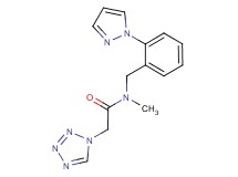 N-methyl-N-[2-(1H-pyrazol-1-yl)benzyl]-2-(1H-tetrazol-1-yl)acetamide