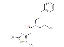 2-(2,5-dimethyl-1,3-thiazol-4-yl)-N-[(2E)-3-phenylprop-2-en-1-yl]-N-propylacetamide