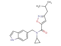 N-cyclopropyl-N-(1H-indol-5-ylmethyl)-3-isobutyl-5-isoxazolecarboxamide