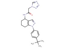 N-[1-(4-tert-butylphenyl)-4,5,6,7-tetrahydro-1H-indazol-4-yl]-2-(1H-tetrazol-1-yl)acetamide