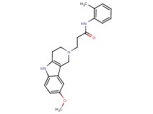 3-(8-methoxy-1,3,4,5-tetrahydro-2H-pyrido[4,3-b]indol-2-yl)-N-(2-methylphenyl)propanamide