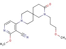 2-methoxy-4-[2-(3-methoxypropyl)-3-oxo-2,9-diazaspiro[5.5]undec-9-yl]nicotinonitrile