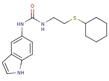 N-[2-(cyclohexylthio)ethyl]-N'-1H-indol-5-ylurea