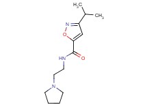 3-isopropyl-N-[2-(1-pyrrolidinyl)ethyl]-5-isoxazolecarboxamide