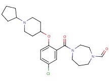 4-{5-chloro-2-[(1-cyclopentyl-4-piperidinyl)oxy]benzoyl}-1,4-diazepane-1-carbaldehyde