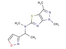 N-(1-isoxazol-3-ylethyl)-N,1,3-trimethyl-1H-pyrazolo[3,4-d][1,3]thiazol-5-amine