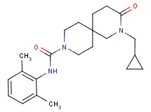 2-(cyclopropylmethyl)-N-(2,6-dimethylphenyl)-3-oxo-2,9-diazaspiro[5.5]undecane-9-carboxamide