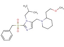 1-{[2-(benzylsulfonyl)-1-isobutyl-1H-imidazol-5-yl]methyl}-2-(2-methoxyethyl)piperidine