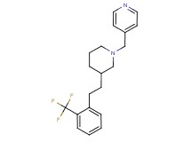 4-[(3-{2-[2-(trifluoromethyl)phenyl]ethyl}-1-piperidinyl)methyl]pyridine